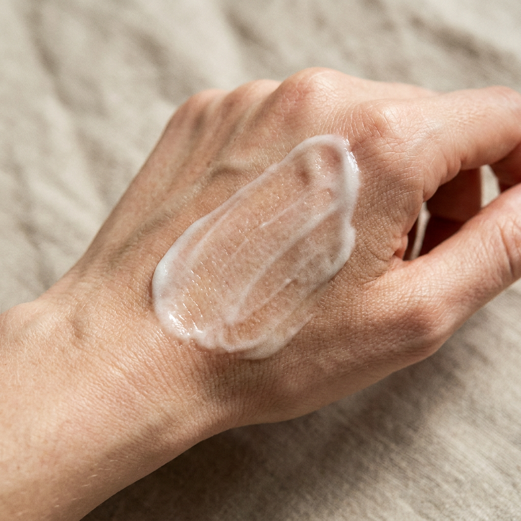 Textuur van de creme