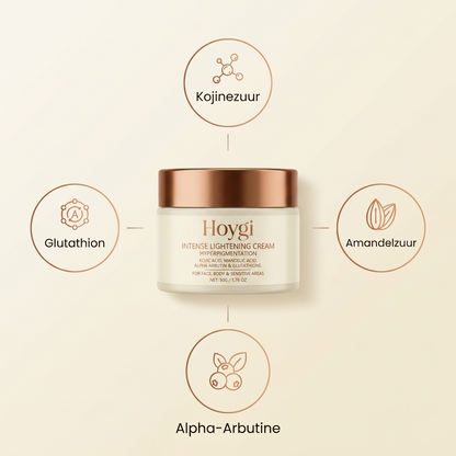 Ingredienten kojinezuur amandelzuur alpha-arbutine glutathion