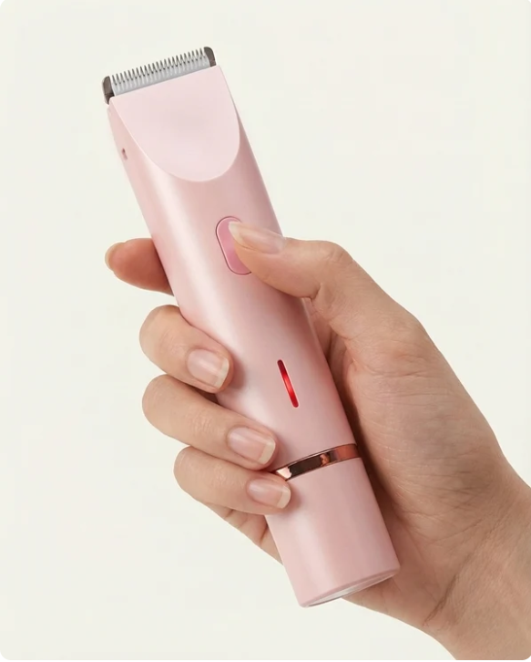 2-in-1 Ladyshaver in gebruik